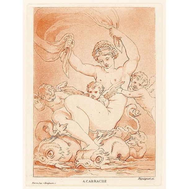 Nu, 3 Amours Et Tritons