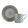 Tasse Et Soucoupe Quadrille Vert