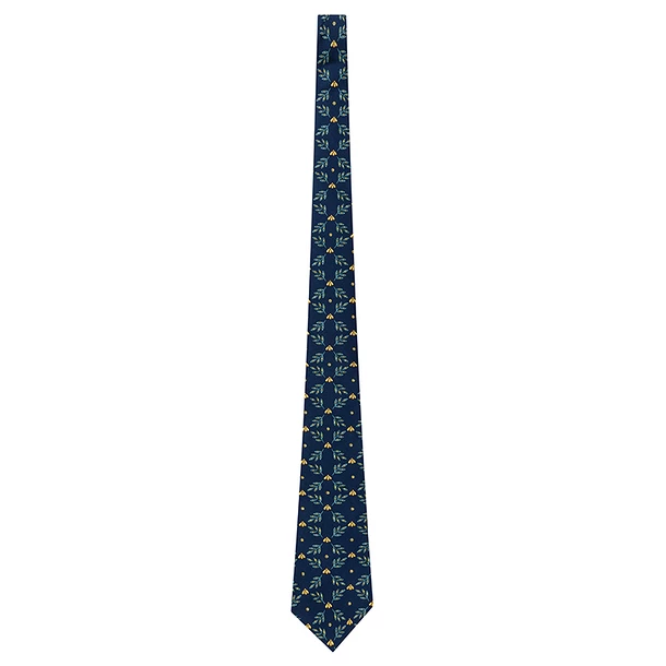 Cravate Abeilles - Bleu – Image 2