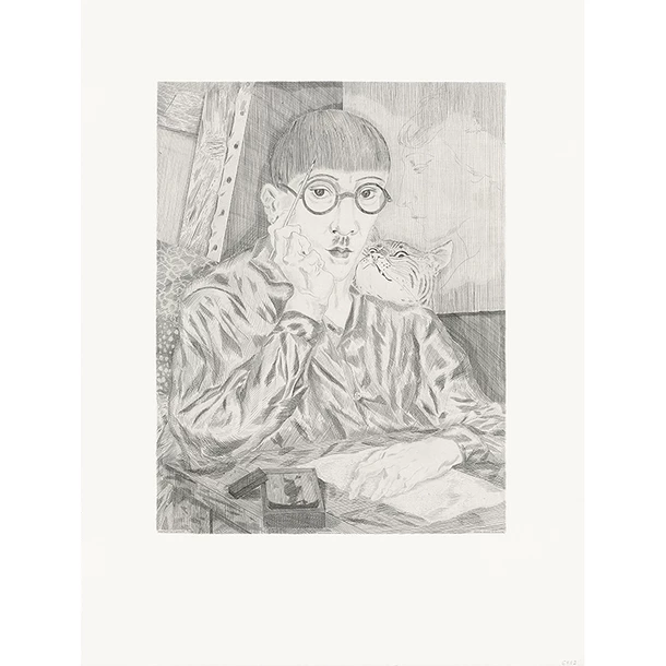 Autoportrait De L'artiste Au Chat - Foujita – Image 2