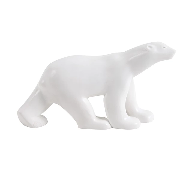 Figurine Ours Blanc Pompon