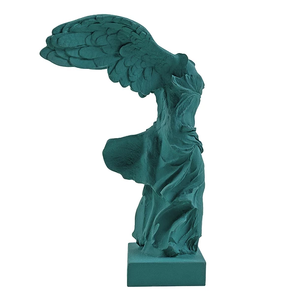 Victoire De Samothrace 34 Cm - Vert Pétrole – Image 4