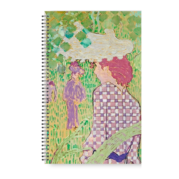 Cahier à Spirale Bonnard Femme à La Robe Quadrillée