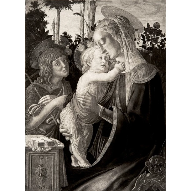 La Vierge, L'enfant Jésus Et Saint Jean - Botticelli
