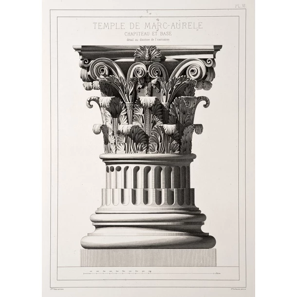 Chapiteau Et Base ; Détails Au Dixième De L'exécution