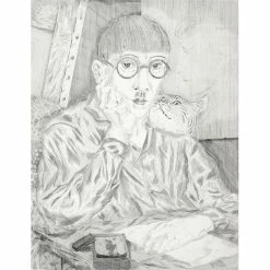 Autoportrait De L'artiste Au Chat - Foujita