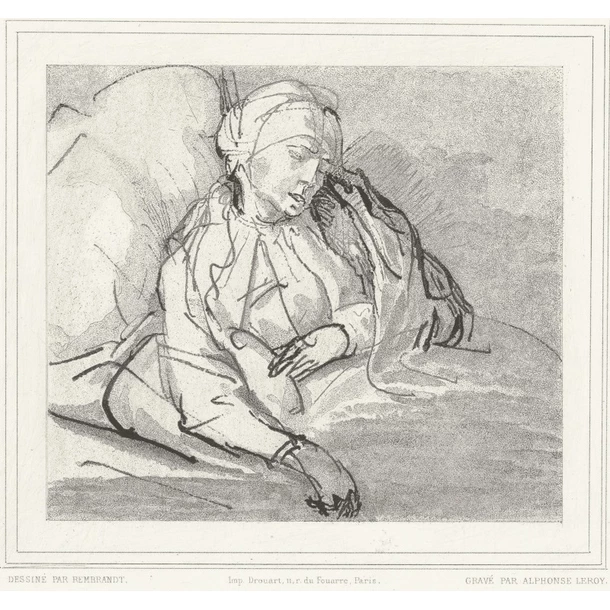 Deux Croquis - Rembrandt – Image 3