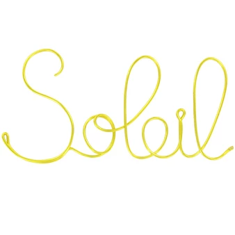 Fil Sculpté En Métal - Soleil