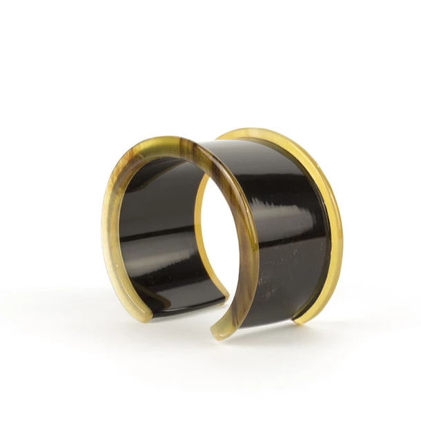 Bracelet Ouvert Bobine En Corne Noire - L'Indochineur – Image 3