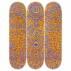 Skateboards Triptyque Keith Haring Untitled 1984 - The Skateroom