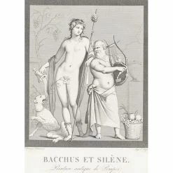 Bacchus Et Silène, Peinture Antique De Pompeï - Boucher-Desnoyer