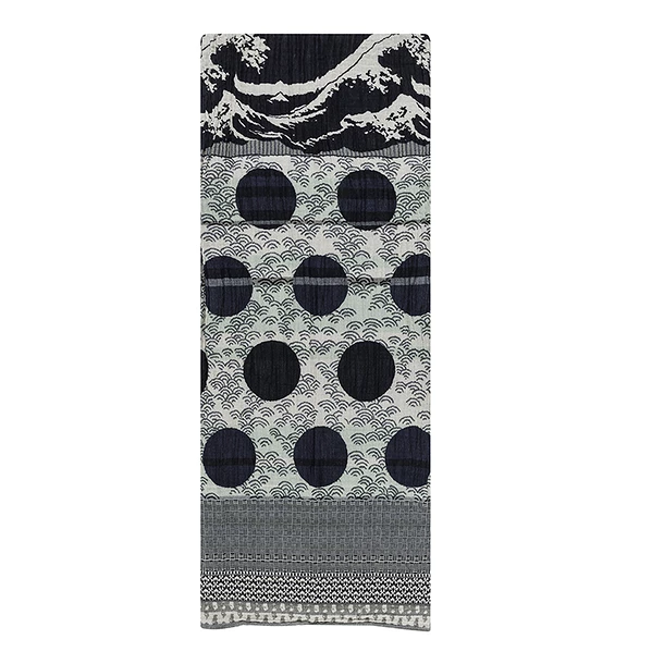 Étole Hokusai La Vague Noir – Image 3