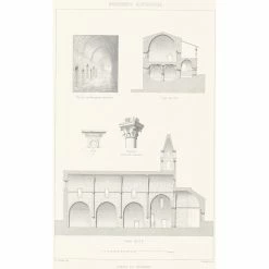 Coupes Et Détails De L'Abbaye De Thoronet