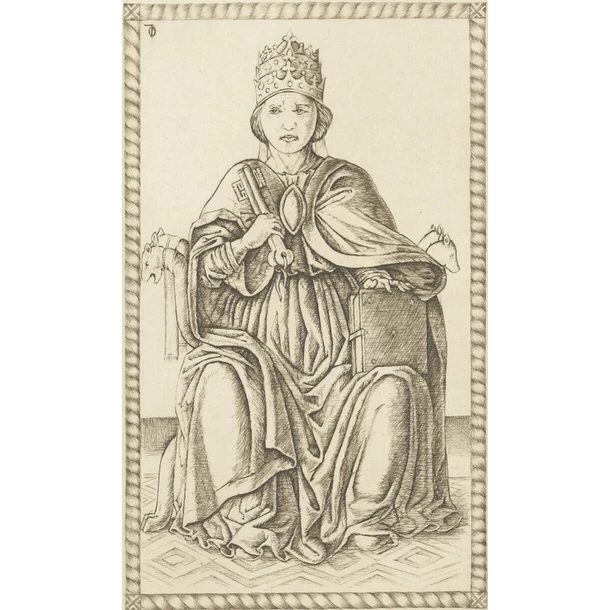 Papa (d'Après Le Tarot De Mantegna)