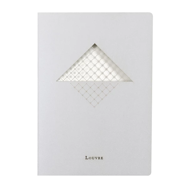 Cahier A5 Argent - Louvre Pyramide