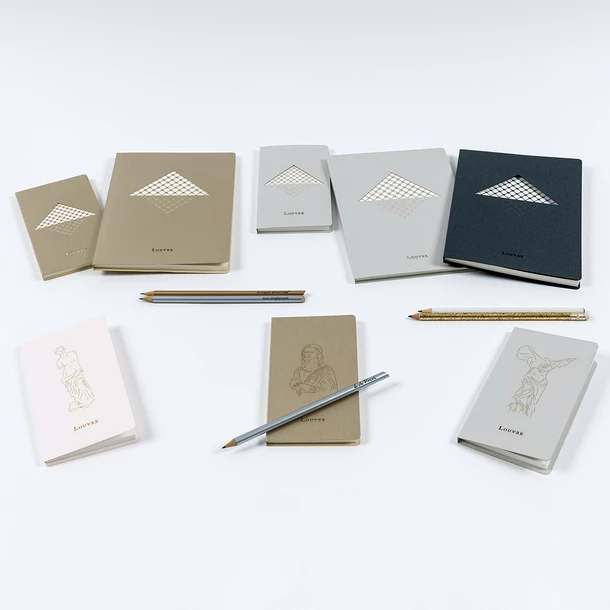 Cahier A5 Argent - Louvre Pyramide – Image 2