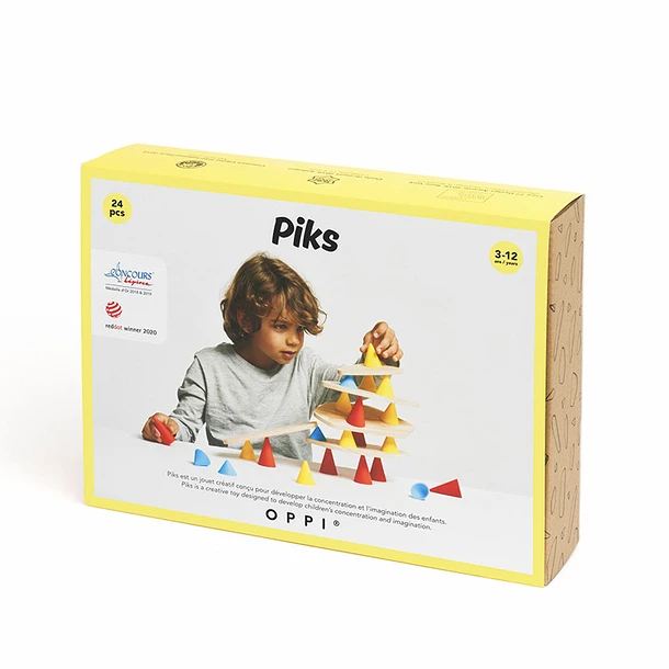 Jeu De Construction Et D'équilibre Piks 24 Pièces - OPPI® – Image 2