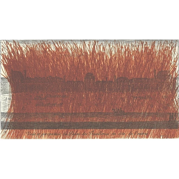 Vue En Perspective Du Palais Des Tuileries Du Côté De L'entrée, 1992 - Arnulf Rainer