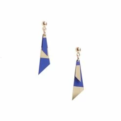 Boucles D'oreilles Pépites - Bleu