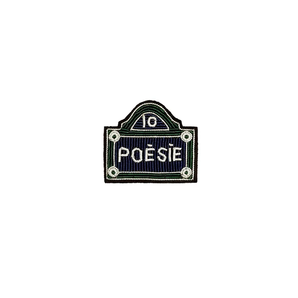 Broche Plaque De Rue Parisienne - Macon & Lesquoy