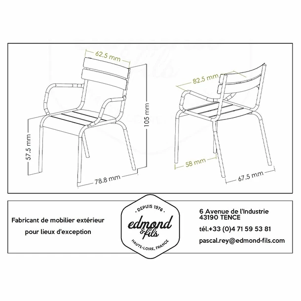 Reproduction Miniature - Fauteuil Bridge – Image 3