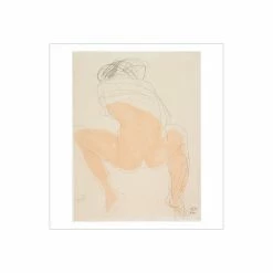 Reproduction Auguste Rodin - Femme Accroupie Vue De Dos, Un Vêtement Sur Les épaules