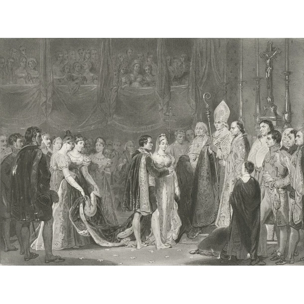 Le Mariage De Napoléon Et De Marie-Louise Au Palais Du Louvre Le 2 Avril 1810