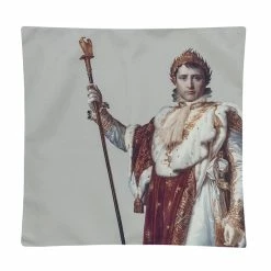 Housse De Coussin En Velours François Gérard - Napoléon 1er En Costume De Sacre 45x45 Cm