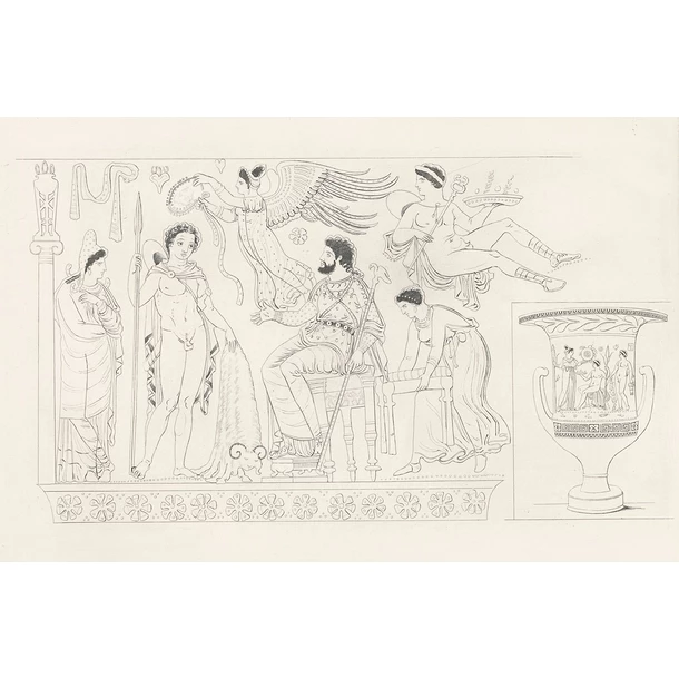 Vase De Jason Tenant La Toison D'Or