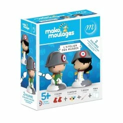 2 Figurines à Mouler Et à Décorer Napoléon Et Napoléonette - Mako Moulages