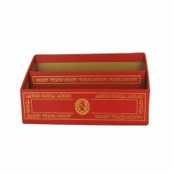 Porte-lettres De Bureau Rouge Emblèmes Napoléon