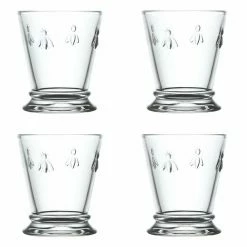 Coffret De 4 Gobelets Abeille - Transparent
