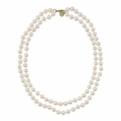 Collier Double Rang Perles De La Reine