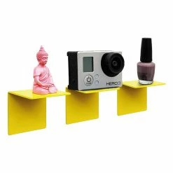 Set De 3 Étagères FLOT Mix En Métal - Jaune - BeaMalevich