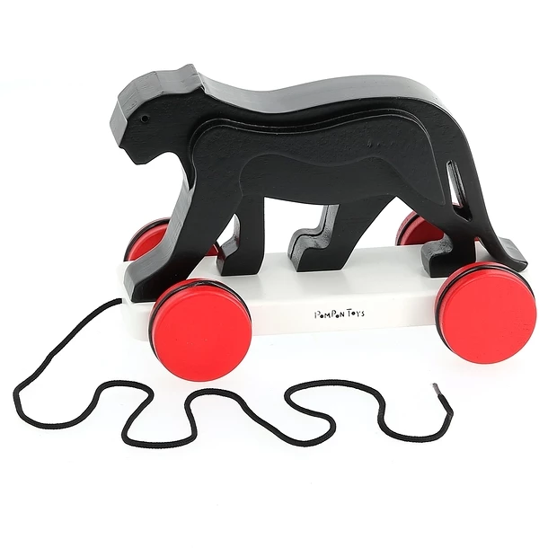 Jouet à Traîner Panthère Noire - François Pompon - Pompon Toys – Image 2