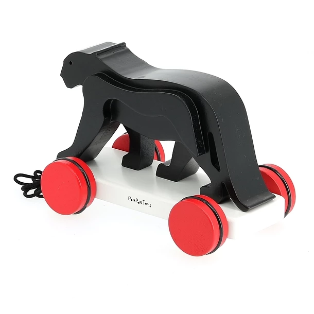 Jouet à Traîner Panthère Noire - François Pompon - Pompon Toys – Image 3