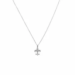 Collier-pendentif Fleur De Lys Strass