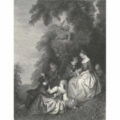 Conversation Galante Dans Un Parc - Jean-Baptiste-Joseph Pater