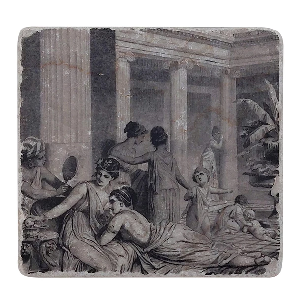 Dessous De Verre - Gynaeceum - Scène De La Vie Quotidienne 2