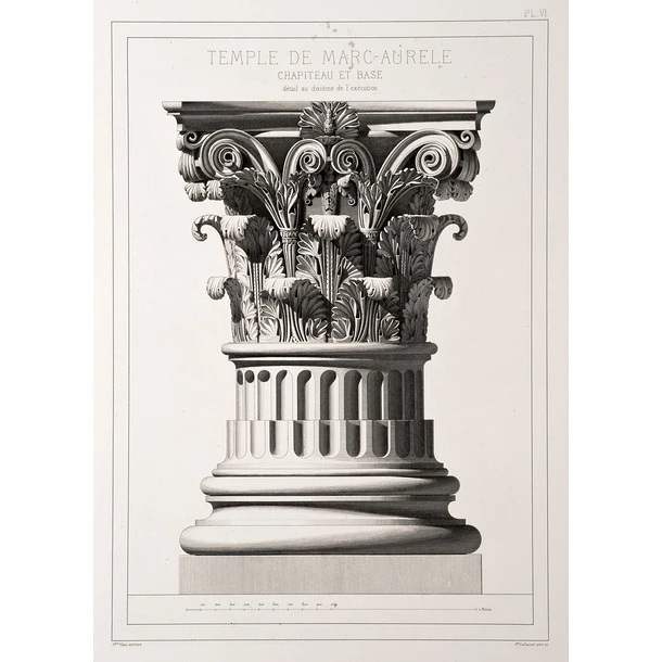 Chapiteau Et Base ; Détails Au Dixième De L'exécution – Image 2