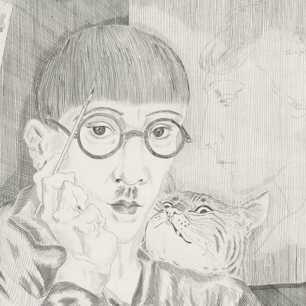 Autoportrait De L'artiste Au Chat - Foujita – Image 3