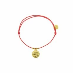 Bracelet élastique Avec Charm Égyptien - Œil - Rose