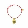 Bracelet élastique Avec Charm Égyptien - Scarabée - Rouge
