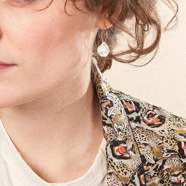 Boucles D'oreilles Créoles Tancrède - Medecine Douce – Image 2