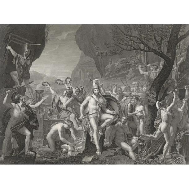 Léonidas Aux Thermopyles - Jacques-Louis David