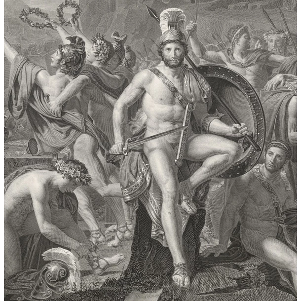 Léonidas Aux Thermopyles - Jacques-Louis David – Image 3