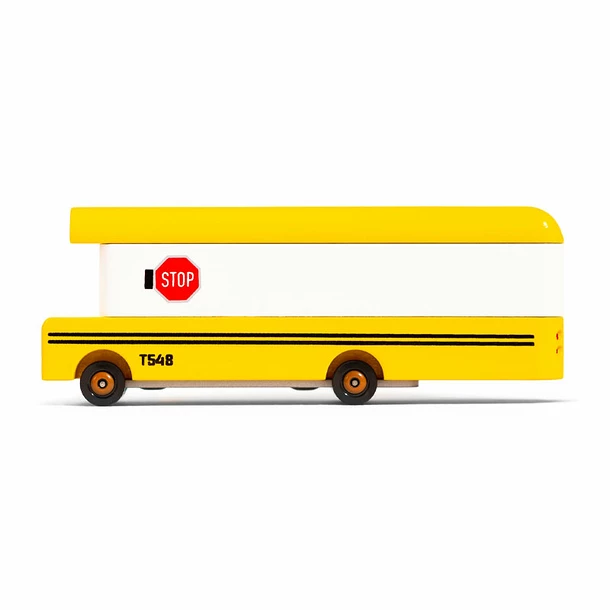 Voiture En Bois Candycar - Bus Scolaire - Candylab – Image 2