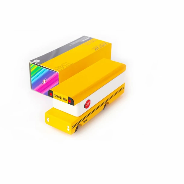 Voiture En Bois Candycar - Bus Scolaire - Candylab – Image 3