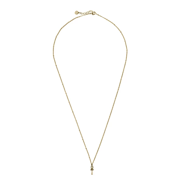 Collier-pendentif Égyptien Croix De Vie - Chaîne Boules 60cm – Image 3