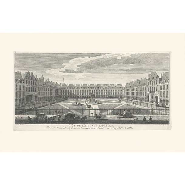 Paris, Place Royale, Depuis La Place Des Vosges - Jacques Rigaud – Image 2